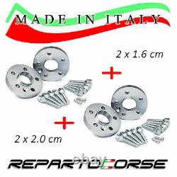 Set 4 Track Extenders 16 + 20 MM Repartocorse Mini R56 Cooper 100% Made