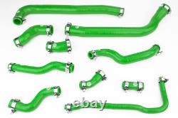 Silicone Cooling Hoses for MINI One/Cooper R50 R52 AC’04-'06 Green