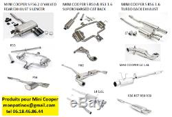 # Stainless Steel Exhaust With Or Without Valves Mini Cooper Mini One R50 R53 R56 F56