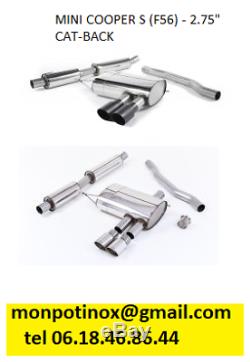 # Stainless Steel Exhaust With Or Without Valves Mini Cooper Mini One R50 R53 R56 F56