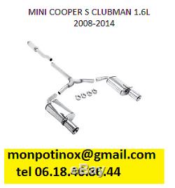 # Stainless Steel Exhaust With Or Without Valves Mini Cooper Mini One R50 R53 R56 F56