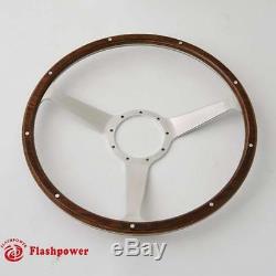 Steering Wheel Classic 16 '' Wood For Restoration Mg Triumph Jaguar