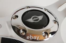 Steering Wheel Compatible with Mini Cooper Wood Chrome Wood S ONE R50 R52 R53 01-07