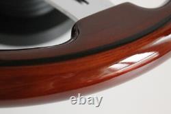 Steering Wheel Compatible with Mini Cooper Wood Chrome Wood S ONE R50 R52 R53 01-07