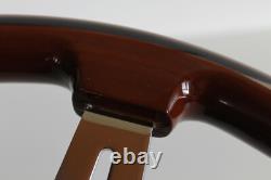 Steering Wheel Compatible with Mini Cooper Wood Chrome Wood S ONE R50 R52 R53 01-07