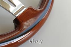 Steering Wheel Compatible with Mini Cooper Wood Chrome Wood S ONE R50 R52 R53 01-07