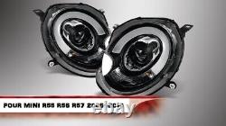 Translate this title in English: 2 Front LED Headlights for BMW Mini Cooper Mini One R55 R56 R57 11/2006 02/2010.