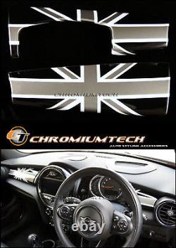 Translate this title in English: MK3 Mini Cooper / S/One / JCW F55 F56 F57 Black Union Jack Table Panel Cover