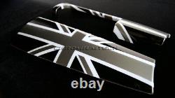 Translate this title in English: MK3 Mini Cooper / S/One / JCW F55 F56 F57 Black Union Jack Table Panel Cover