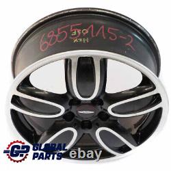 Translate this title in English: Mini F55 F56 F57 Black Alloy Wheel 18 7J ET54 JCW Cup Spoke 6855115