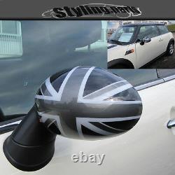 Union Jack Black Mirrors For Mini One Cooper Clubman Cabriolet R55 R59