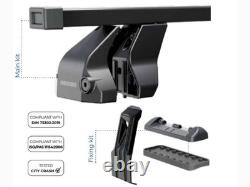 Universal Roof Bars for Mini One Cooper (F55) 5 Doors 2014-2018 Black Menabo