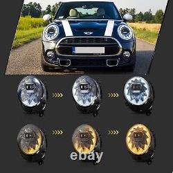 Vland Full Led Headlights For 2014-2017 2018 Bmw Mini Cooper F56 Drl With Animation