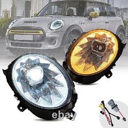 Vland Full Led Headlights For 2014-2018 Bmw Mini Cooper F56 Drl With Animation