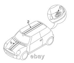 White decorative strips BMW MINI Cooper One R55 d 1.6 2.0 51140441916