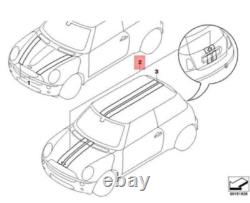 White decorative strips BMW MINI Cooper One R55 d 1.6 2.0 51140441916