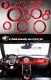 2001-2006 Bmw Mini Cooper/s / One R50 R52 R53 Intérieur Rouge Cadran Bordure Kit