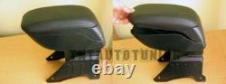 Accoudoir Console Central en Cuir Noir Spécifique pour Mini Cooper One R55 R56