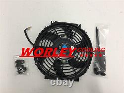 Alu Radiator + FAN For Mini One Cooper R50 R52 R53 1.4 1.6 A/C AC Petrol 2002-07