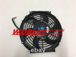 Alu Radiator + FAN For Mini One Cooper R50 R52 R53 1.4 1.6 A/C AC Petrol 2002-07