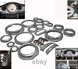 Aménagement Intérieur en Chrome Kit 26 Pièces Pour Mini One COOPER S D R50 R52