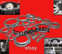 Aménagement Intérieur en Chrome Kit 26 Pièces Pour Mini One COOPER S D R50 R52