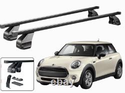 Barres Porte-Tout Pour Mini One Cooper (F55) 3 Portes 2014-2018 Menabo Noires