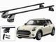 Barres Porte-tout Pour Mini One Cooper (f55) 3 Portes 2014-2018 Menabo Noires