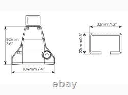 Barres Porte-Tout Pour Mini One Cooper (F55) 3 Portes 2014-2018 Menabo Noires
