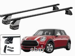 Barres Porte-Tout Pour Mini One Cooper (F55) 5 Portes 2014-2018 Menabo Noires