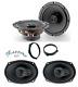 Focal Set 4 Haut Parleur Pour Mini One Cooper R50-r53 Et Cabrio Brkt Ant Voiture