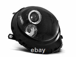 Hlavný svetlomet pour Mini COOPER R55 R56 R57 R58 R59 06-14 Angel Eyes Black LPM