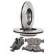 Lot Disques De Frein Ventilé + Plaquettes Avant Pour Mini Cooper One