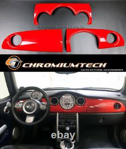 MK1 Mini Cooper/S / One Jcw R50 R52 R53 Brillant Rouge Tableau Housse Pour Rhd