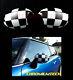 Mk1 Mini Cooper/s / One R50 R52 R53 Damier Drapeau Aile Rétroviseur Capuchon Rhd