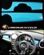 Mk2 Mini Cooper/s / One R55 R56 R57 R58 R59 Bleu Bord Panneau Bordure Housse Lhd