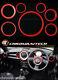 Mk2 Mini Cooper/s / One R55 R56 R57 R58 R59 Rouge Tableau Intérieur Bague Kit