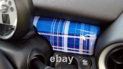 MK2 Mini Cooper/S / One R55 R56 R57 R58 R59 Tartan Bleu Tableau Panneau Housse