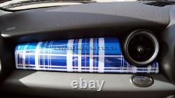 MK2 Mini Cooper/S / One R55 R56 R57 R58 R59 Tartan Bleu Tableau Panneau Housse