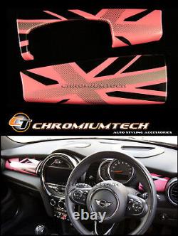 MK3 Mini Cooper/S / One F55 F56 F57 Rose Union Jack Tableau Panneau Housse LHD