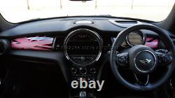 MK3 Mini Cooper/S / One F55 F56 F57 Rose Union Jack Tableau Panneau Housse LHD