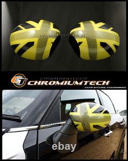 MK3 Mini Cooper/S / One Jcw F55 F56 F57 Jaune Union Jack Miroir Cap Housses LHD