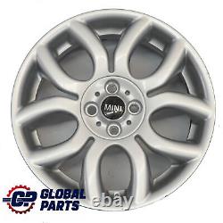 Mini Cooper One R50 R55 R56 R57 Jante Alliage Argent 17 7J Flame Spoke 97