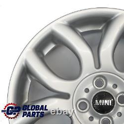 Mini Cooper One R50 R55 R56 R57 Jante Alliage Argent 17 7J Flame Spoke 97