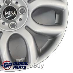Mini Cooper One R50 R55 R56 R57 Jante Alliage Argent 17 7J Flame Spoke 97