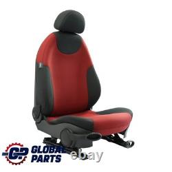 Mini Cooper One R50 Siège Avant Droit En Tissu Molette Tartan Rouge