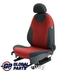 Mini Cooper One R50 Siège Avant Droit En Tissu Molette Tartan Rouge