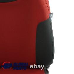 Mini Cooper One R50 Siège Avant Droit En Tissu Molette Tartan Rouge