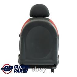 Mini Cooper One R50 Siège Avant Droit En Tissu Molette Tartan Rouge