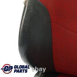 Mini Cooper One R50 Siège Sport Avant Gauche Tissu Kaleido Cuir Tartan Rouge